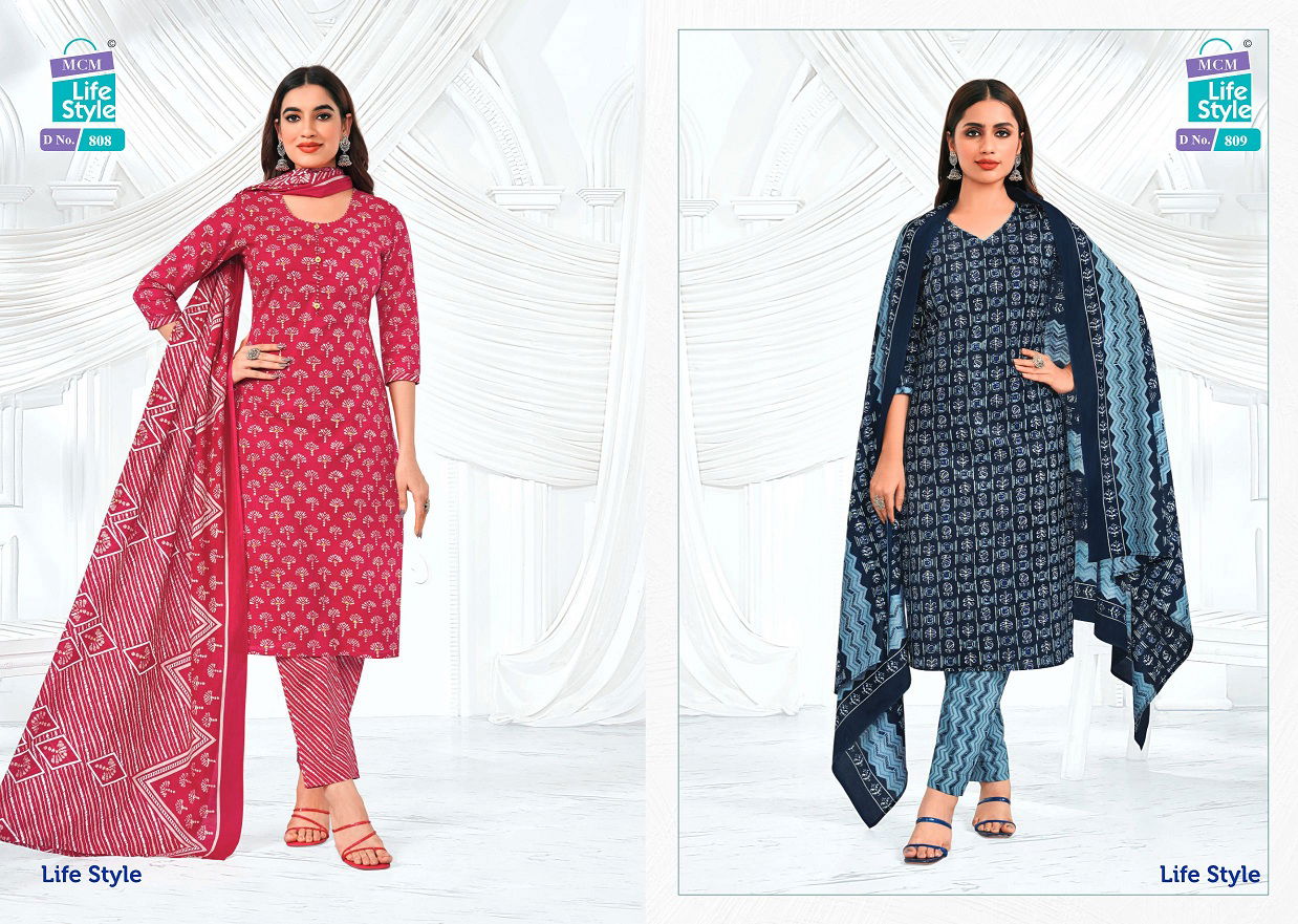 Lifestyle Vol 8 By Mcm Printed Cotton Dress Material Wholesale Price In Surat
